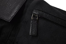 Load image into Gallery viewer, 極美品 GUCCI グッチ GGキャンバス ボディバッグ ウエストバッグ ウエストポーチ キャンバス レザー ブラック 中古 4b001232