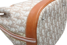 Load image into Gallery viewer, Christian Dior クリスチャンディオール チェーンハンドバッグ 03-BO-0017 トロッター柄 PVC レザー シルバー金具 巾着 美品 中古 4b012344