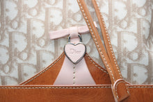 Load image into Gallery viewer, Christian Dior クリスチャンディオール チェーンハンドバッグ 03-BO-0017 トロッター柄 PVC レザー シルバー金具 巾着 美品 中古 4b012344
