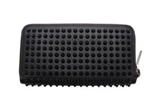 Load image into Gallery viewer, Christian Louboutin クリスチャンルブタン パネトーネ ロングウォレット ブラック レッド カーフ シルバー金具 良品 中古 4b011738
