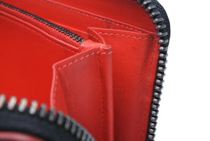 Christian Louboutin クリスチャンルブタン パネトーネ ロングウォレット ブラック レッド カーフ シルバー金具 良品 中古 4b011738