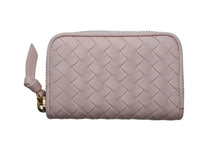 Load image into Gallery viewer, 極美品 Bottega Veneta ボッテガヴェネタ コインケース イントレチャート イタリア製 レザー ピンク ゴールド金具 中古 4b011880