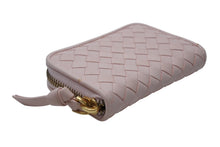 Load image into Gallery viewer, 極美品 Bottega Veneta ボッテガヴェネタ コインケース イントレチャート イタリア製 レザー ピンク ゴールド金具 中古 4b011880