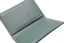 Load image into Gallery viewer, 新品未使用 GOYARD ゴヤール SAINT MARC サンマルク パスケース カードケース グリーン ヘリンボーン柄 中古 4b012350