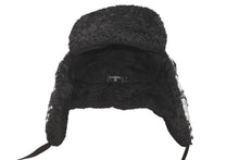 Load image into Gallery viewer, 新品未使用 CHANEL シャネル チャプカ帽子 2025-2026AW AAB266 B21494 U2819 ツイード スパンコール ブラック グレー ゴールド金具 中古 4b012352