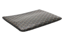 Load image into Gallery viewer, 極美品 GOYARD ゴヤール セナMM クラッチバッグ ヘリンボーン柄 ブラック ブラウン PVC レザー 中古 4b012357
