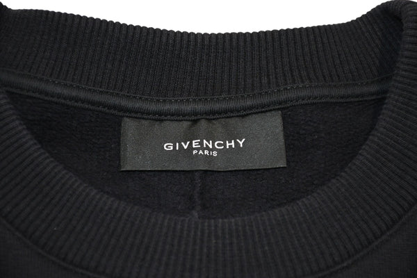 極美品 GIVENCHY ジバンシー FLAME フレイム SS14 トレーナー スウェット 14S 7326 653 ポルトガル製 コットン ブラック オレンジ サイズXS 中古 4b012359