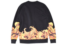 Load image into Gallery viewer, 極美品 GIVENCHY ジバンシー FLAME フレイム SS14 トレーナー スウェット 14S 7326 653 ポルトガル製 コットン ブラック オレンジ サイズXS 中古 4b012359
