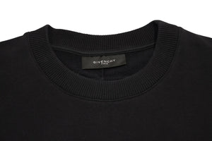 極美品 GIVENCHY ジバンシー FLAME フレイム SS14 トレーナー スウェット 14S 7326 653 ポルトガル製 コットン ブラック オレンジ サイズXS 中古 4b012359