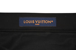 極美品 LOUIS VUITTON ルイヴィトン カーゴ パンツ RM261MQ コットン サイズ48 総柄 ブラック 中古 4b012148