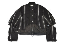 Load image into Gallery viewer, DRIES VAN NOTEN ドリス ヴァン ノッテン 14AW Back Zip Bomber Jacket バックジップ ボンバージャケット サイズ46 ブラック 美品 中古 4b012166