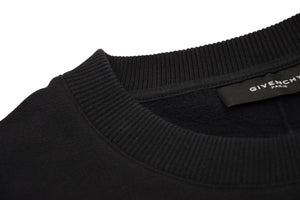 極美品 GIVENCHY ジバンシー FLAME フレイム SS14 トレーナー スウェット 14S 7326 653 ポルトガル製 コットン ブラック オレンジ サイズXS 中古 4b012359