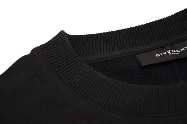 極美品 GIVENCHY ジバンシー FLAME フレイム SS14 トレーナー スウェット 14S 7326 653 ポルトガル製 コットン ブラック オレンジ サイズXS 中古 4b012359