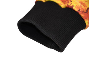 極美品 GIVENCHY ジバンシー FLAME フレイム SS14 トレーナー スウェット 14S 7326 653 ポルトガル製 コットン ブラック オレンジ サイズXS 中古 4b012359
