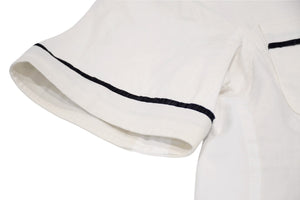 極美品 CHANEL シャネル VINTAGE ヴィンテージ 90's ベースボールシャツ ココマーク オフホワイト ブラック アーカイブ 中古 4b012550
