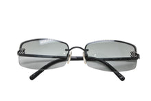 Load image into Gallery viewer, 極美品 CHANEL シャネル ハーフリム サングラス アイウェア 4093-B c.170/11 サイズ56□16 130 ココマーク ラインストーン ブラック 中古 4b012411