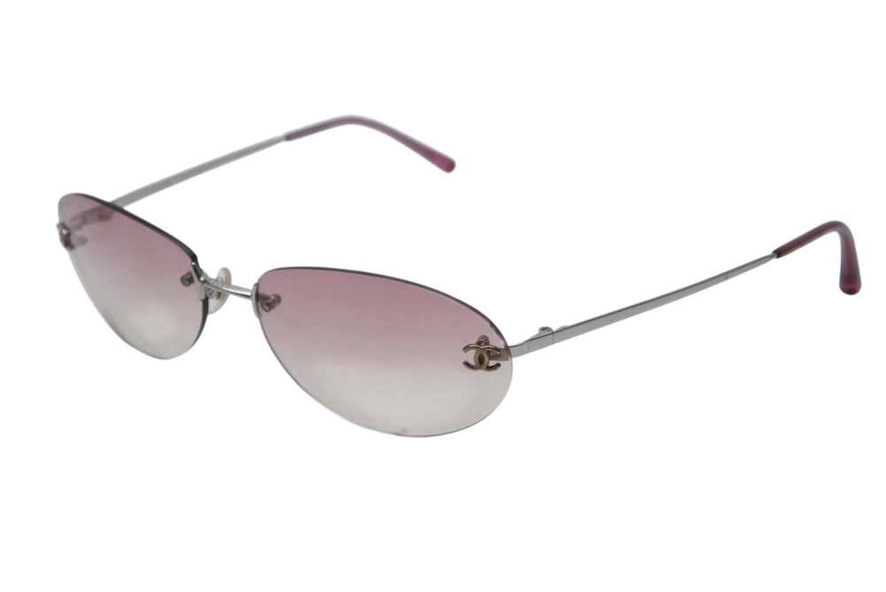 CHANEL シャネル ココマーク サングラス 4013 c124/58 ピンク プラスチック サイズ55□18 135 美品 中古 4b012427