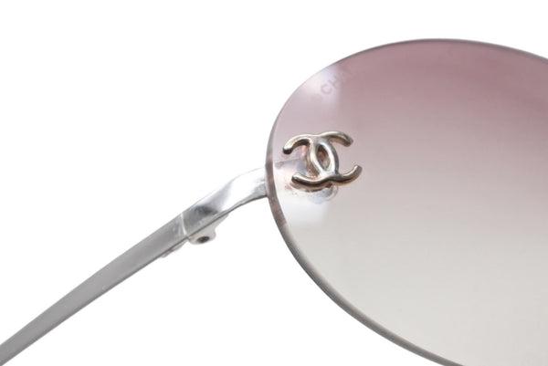CHANEL シャネル ココマーク サングラス 4013 c124/58 ピンク プラスチック サイズ55□18 135 美品 中古 4b012427