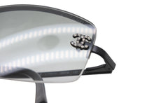 Load image into Gallery viewer, 極美品 CHANEL シャネル ハーフリム サングラス アイウェア 4093-B c.170/11 サイズ56□16 130 ココマーク ラインストーン ブラック 中古 4b012411