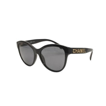Load image into Gallery viewer, CHANEL シャネル サングラス アイウェア 5458-A c.622/T8 サイズ55□17 140 ココマーク ブラック 美品 中古 4b012416