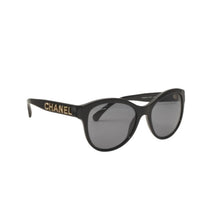 Load image into Gallery viewer, CHANEL シャネル サングラス アイウェア 5458-A c.622/T8 サイズ55□17 140 ココマーク ブラック 美品 中古 4b012416