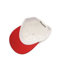 Load image into Gallery viewer, 新品同様 Supreme シュプリーム 24SS Italia 6-Panel Cap イタリア 6パネルキャップ ONE SIZE 58cm ホワイト レッド 刺繍 中古 4b013790