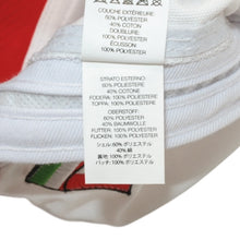 Load image into Gallery viewer, 新品同様 Supreme シュプリーム 24SS Italia 6-Panel Cap イタリア 6パネルキャップ ONE SIZE 58cm ホワイト レッド 刺繍 中古 4b013790