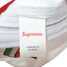 Load image into Gallery viewer, 新品同様 Supreme シュプリーム 24SS Italia 6-Panel Cap イタリア 6パネルキャップ ONE SIZE 58cm ホワイト レッド 刺繍 中古 4b013790