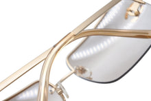 Load image into Gallery viewer, 極美品 CHANEL シャネル ハーフリム サングラス アイウェア 4092-B c.102/8Z サイズ62□15 120 ココマーク ラインストーン 中古 4b012425