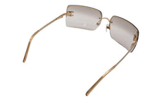 Load image into Gallery viewer, 極美品 CHANEL シャネル ハーフリム サングラス アイウェア 4092-B c.102/8Z サイズ62□15 120 ココマーク ラインストーン 中古 4b012425