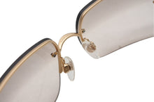 Load image into Gallery viewer, 極美品 CHANEL シャネル ハーフリム サングラス アイウェア 4092-B c.102/8Z サイズ62□15 120 ココマーク ラインストーン 中古 4b012425