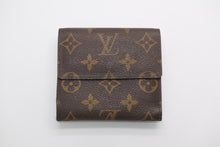 Load image into Gallery viewer, LOUIS VUITTON ルイヴィトン モノグラム ポルトフォイユエリーズ Wホック 二つ折り財布 M61654 ブラウン 美品 中古 4b013436