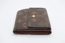 Load image into Gallery viewer, LOUIS VUITTON ルイヴィトン モノグラム ポルトフォイユエリーズ Wホック 二つ折り財布 M61654 ブラウン 美品 中古 4b013436