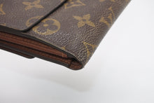 Load image into Gallery viewer, LOUIS VUITTON ルイヴィトン モノグラム ポルトフォイユエリーズ Wホック 二つ折り財布 M61654 ブラウン 美品 中古 4b013436