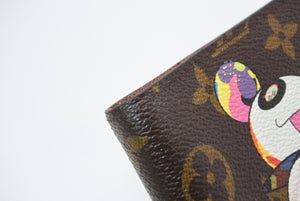 極美品 LOUIS VUITTON ルイヴィトン 手帳カバー アジェンダPM モノグラムパンダ 村上隆 R20011 ブラウン マルチカラー 中古 4b013437