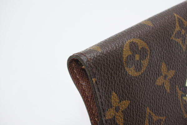 極美品 LOUIS VUITTON ルイヴィトン 手帳カバー アジェンダPM モノグラムパンダ 村上隆 R20011 ブラウン マルチカラー 中古 4b013437