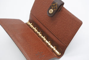 極美品 LOUIS VUITTON ルイヴィトン 手帳カバー アジェンダPM モノグラムパンダ 村上隆 R20011 ブラウン マルチカラー 中古 4b013437