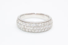 Load image into Gallery viewer, 新品未使用 プラチナ リング 指輪 1.05ct 重量約7.12g サイズ13号 Pt900刻印 パヴェ ダイヤモンド シルバー クリア 中古 4b013448