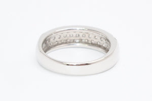 新品未使用 プラチナ リング 指輪 1.05ct 重量約7.12g サイズ13号 Pt900刻印 パヴェ ダイヤモンド シルバー クリア 中古 4b013448