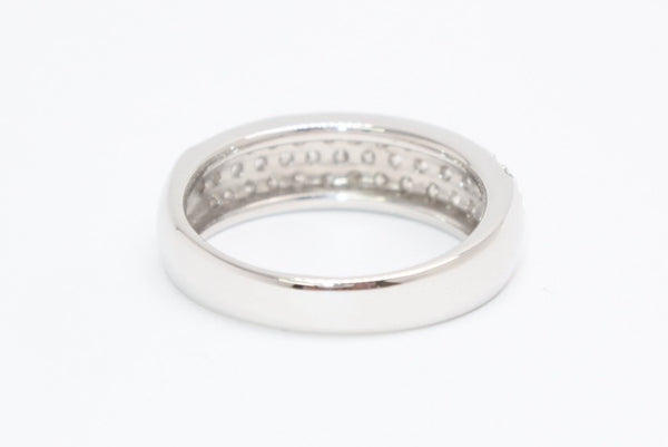 新品未使用 プラチナ リング 指輪 1.05ct 重量約7.12g サイズ13号 Pt900刻印 パヴェ ダイヤモンド シルバー クリア 中古 4b013448