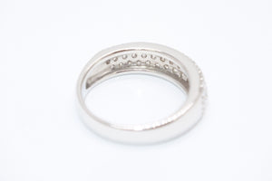 新品未使用 プラチナ リング 指輪 1.05ct 重量約7.12g サイズ13号 Pt900刻印 パヴェ ダイヤモンド シルバー クリア 中古 4b013448