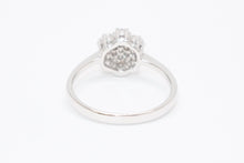 Load image into Gallery viewer, 新品未使用 K18WG リング 指輪 0.5ct 重量約2.80g サイズ15号 ホワイトゴールド パヴェ ダイヤモンド シルバー クリア 中古 4b013450