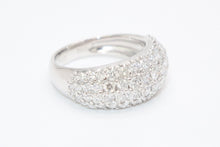 Load image into Gallery viewer, 新品未使用 プラチナ リング 指輪 2.0ct 重量約9.18g サイズ15号 Pt900刻印 パヴェ ダイヤモンド シルバー クリア 中古 4b013447