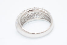 Load image into Gallery viewer, 新品未使用 プラチナ リング 指輪 2.0ct 重量約9.18g サイズ15号 Pt900刻印 パヴェ ダイヤモンド シルバー クリア 中古 4b013447