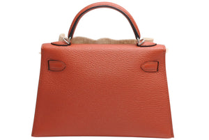 新品未使用 エルメス HERMES U刻印 ミニケリー2 キュイーブル ローズメキシコ シェーブル 外縫 2WAY ショルダーバッグ 中古 4b012546
