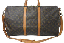 画像をギャラリービューアに読み込む, LOUIS VUITTON ルイヴィトン キーポルバンドリエール50 モノグラムキャンバス M41416 ボストンバッグ 美品 中古 4b001255
