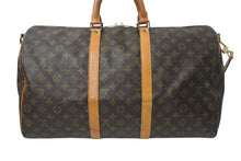 画像をギャラリービューアに読み込む, LOUIS VUITTON ルイヴィトン キーポルバンドリエール50 モノグラムキャンバス M41416 ボストンバッグ 美品 中古 4b001255