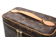Load image into Gallery viewer, 極美品 LOUIS VUITTON ルイヴィトンニースBB バニティバッグ ハンドバッグ M42265 モノグラム PVC レザー ブラウン 中古 4b012861