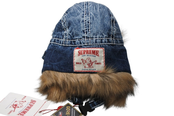 新品未使用 Supreme シュプリーム x TRUE RELIGION トゥルーレリジョン GORE-TEX ゴアテックス トラッパー デニム 22FW 中古 4b012577