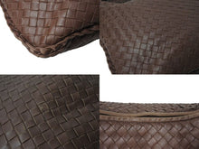 画像をギャラリービューアに読み込む, BOTTEGAVENETA ボッテガヴェネタ イントレチャート ホーボー ハンドバッグ イタリア製 レザー シルバー金具 ブラウン 美品 中古 4b001264